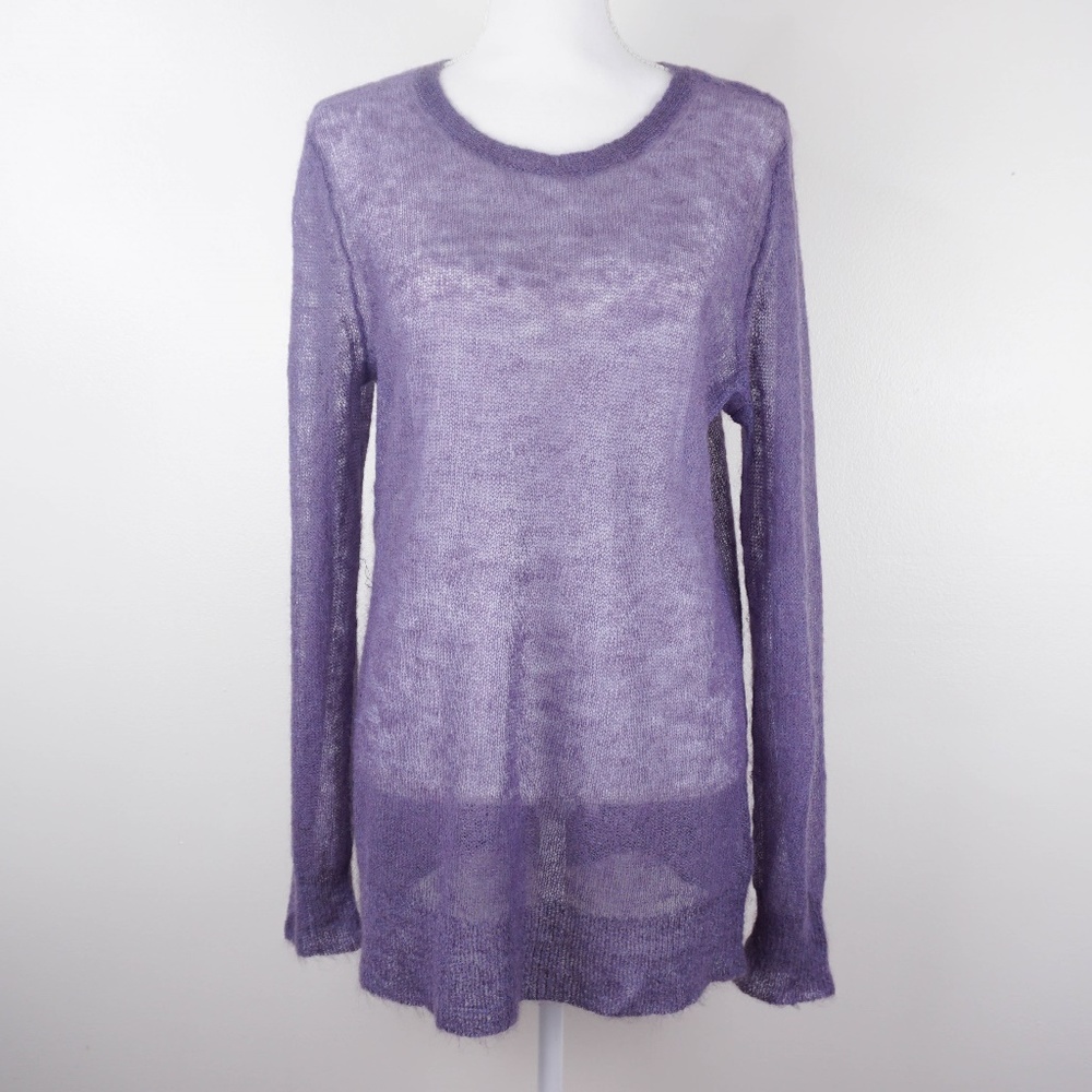 J. Jill Women's Mohair Sweater Sheer Lightweight